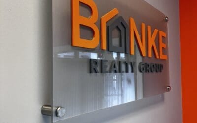 3d acrylic stand off sign with raised acrylic letters and frosted backing 3