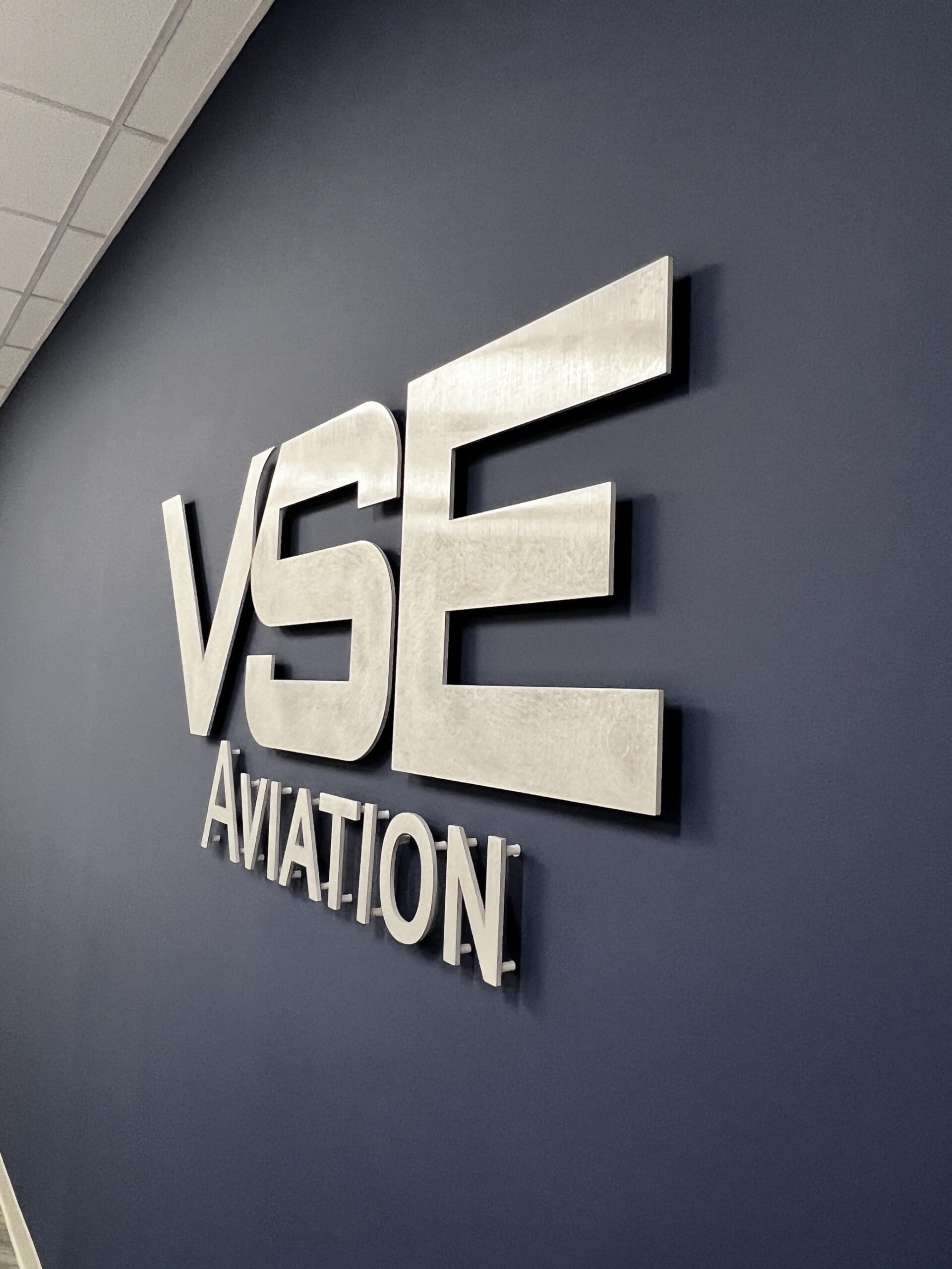 Metal 3d office signs rustic aluminum raised with spacers 17 scaled