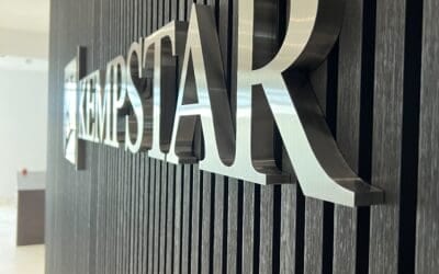 fabricated brushed steel letters