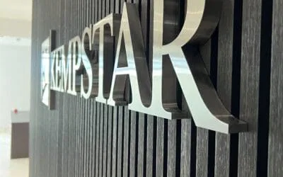 fabricated brushed steel letters