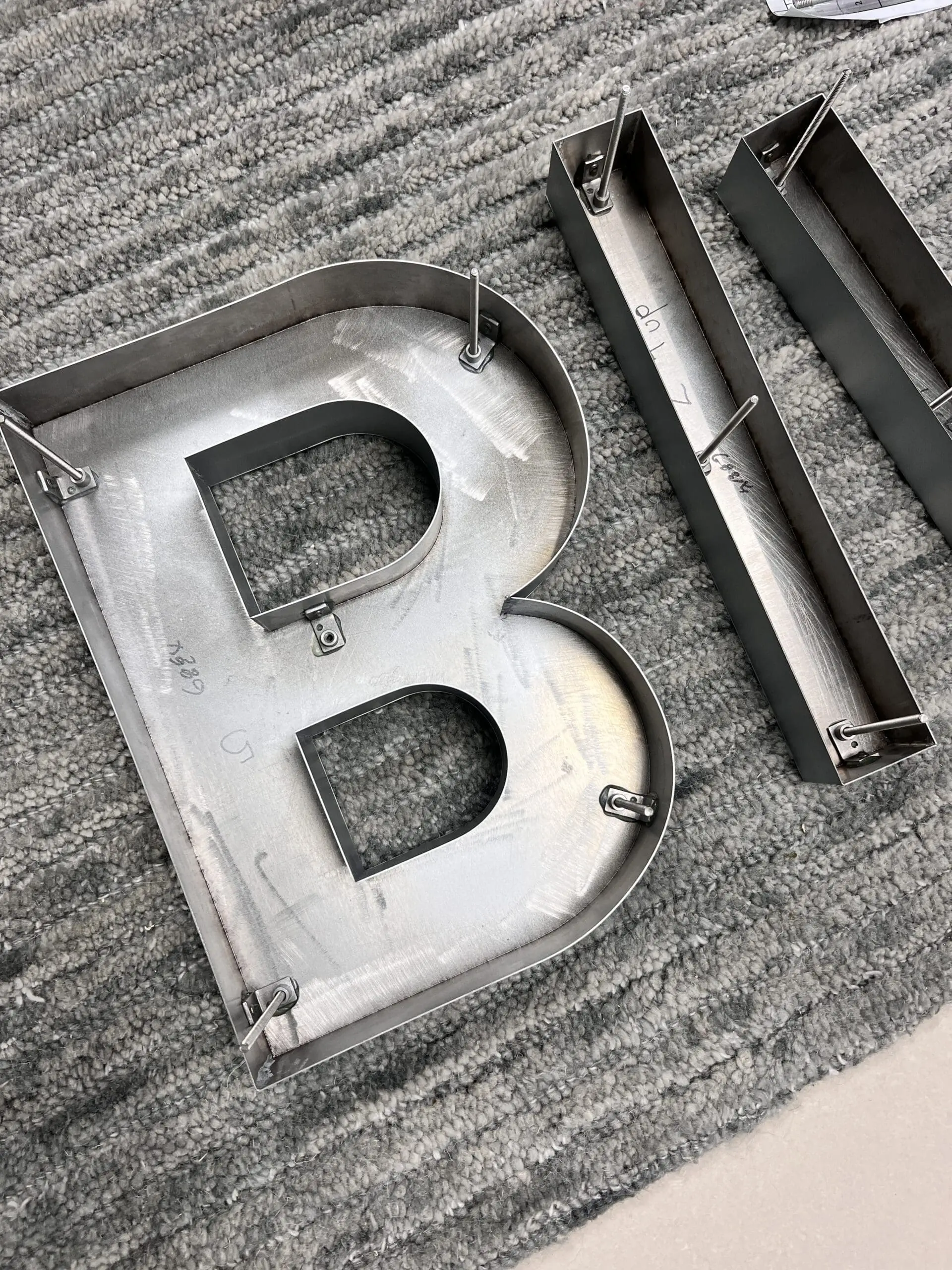 Built channel letter signs with brushed metal face (3) built channel letter signs with brushed metal face 3 scaled